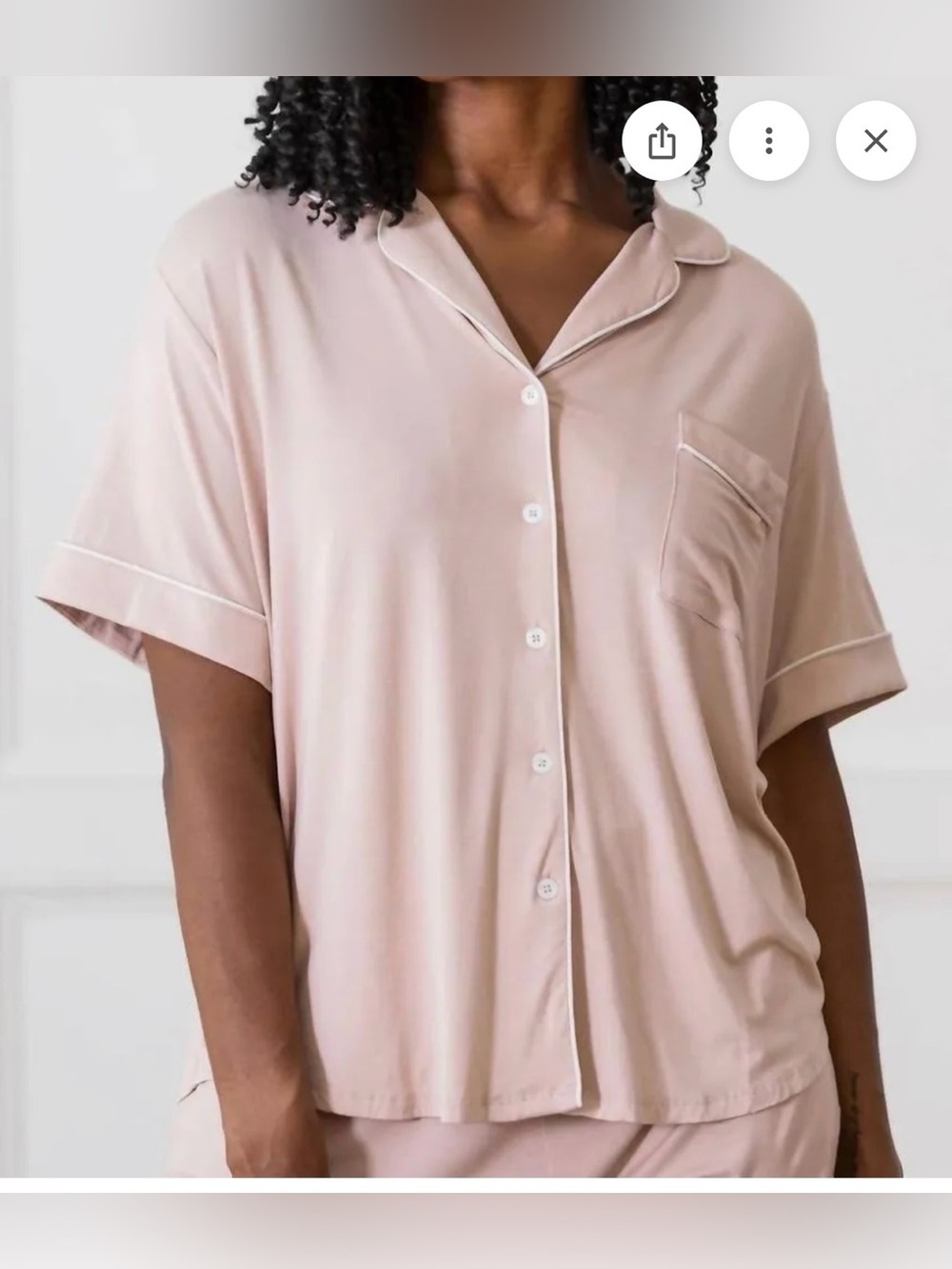NWT Cozy Earth Plus Size Bamboo Viscose Pajama Classic PJ Set Blush Pink - XXL